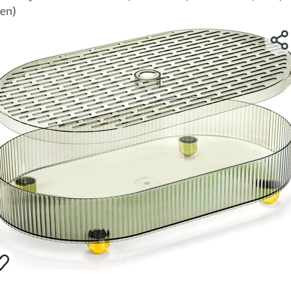 ZENFUN 2 pack rectangular plastic trays, new in box - Picture 2 of 3